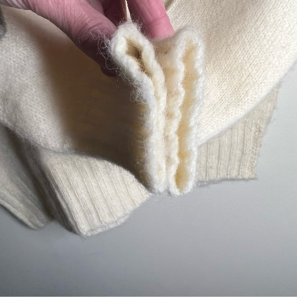 Vintage Play Fair 100% Shetland Wool Turtleneck Made in Britain Cream Size M - Picture 2 of 8